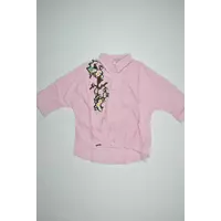 Детская рубашка Эльвира с декором в розовую полоску для девочки Suzie р.116-134