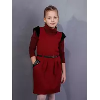 Таисия комплект платье бордовый р.128-152