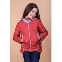 Детская демисезонная куртка Ирина с капюшоном для девочки Suzie терракотовый р.140-158